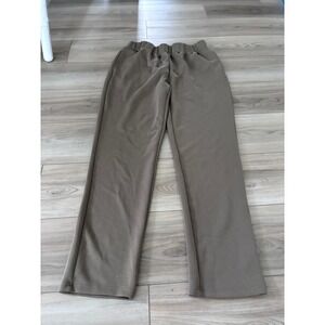 Bucked Up Women XL Taupe Brown Straight Leg Lounge Pants Elastic Waist Athletic